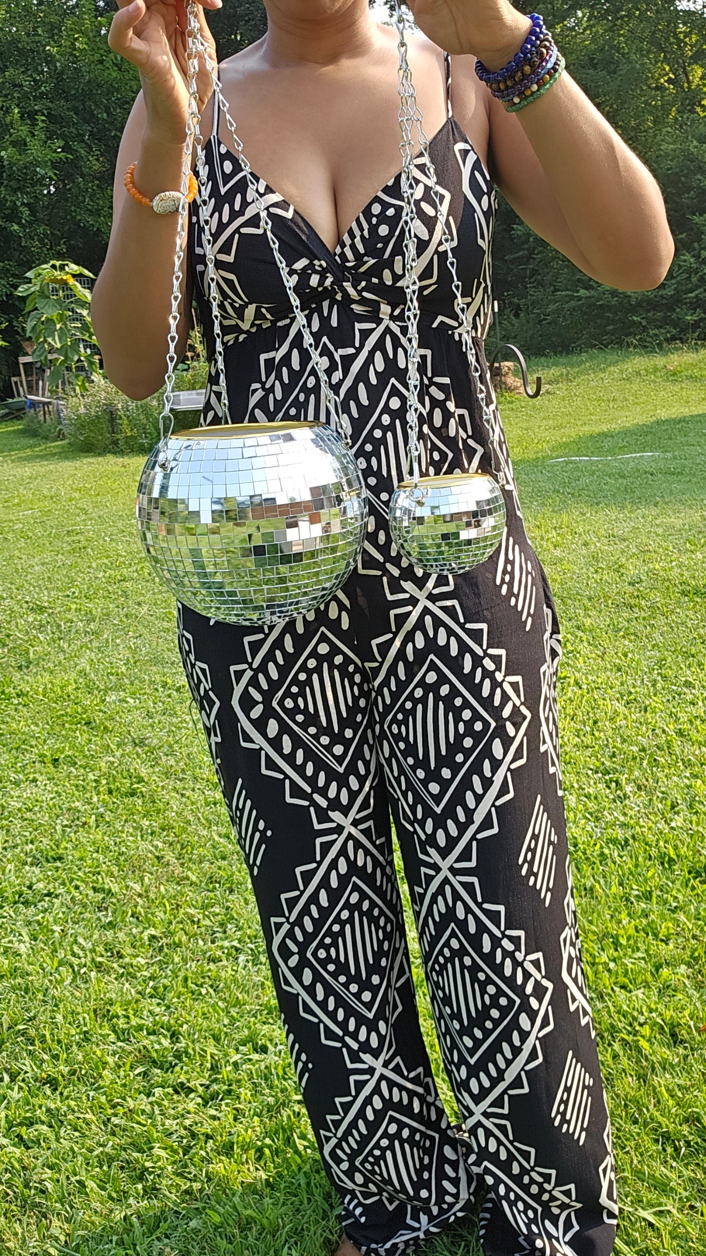 Disco Ball Hanging Planter