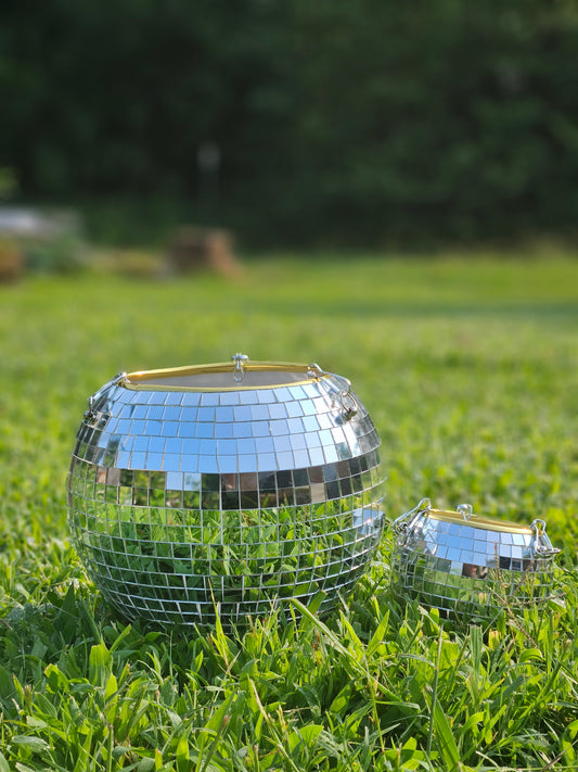 Disco Ball Hanging Planter