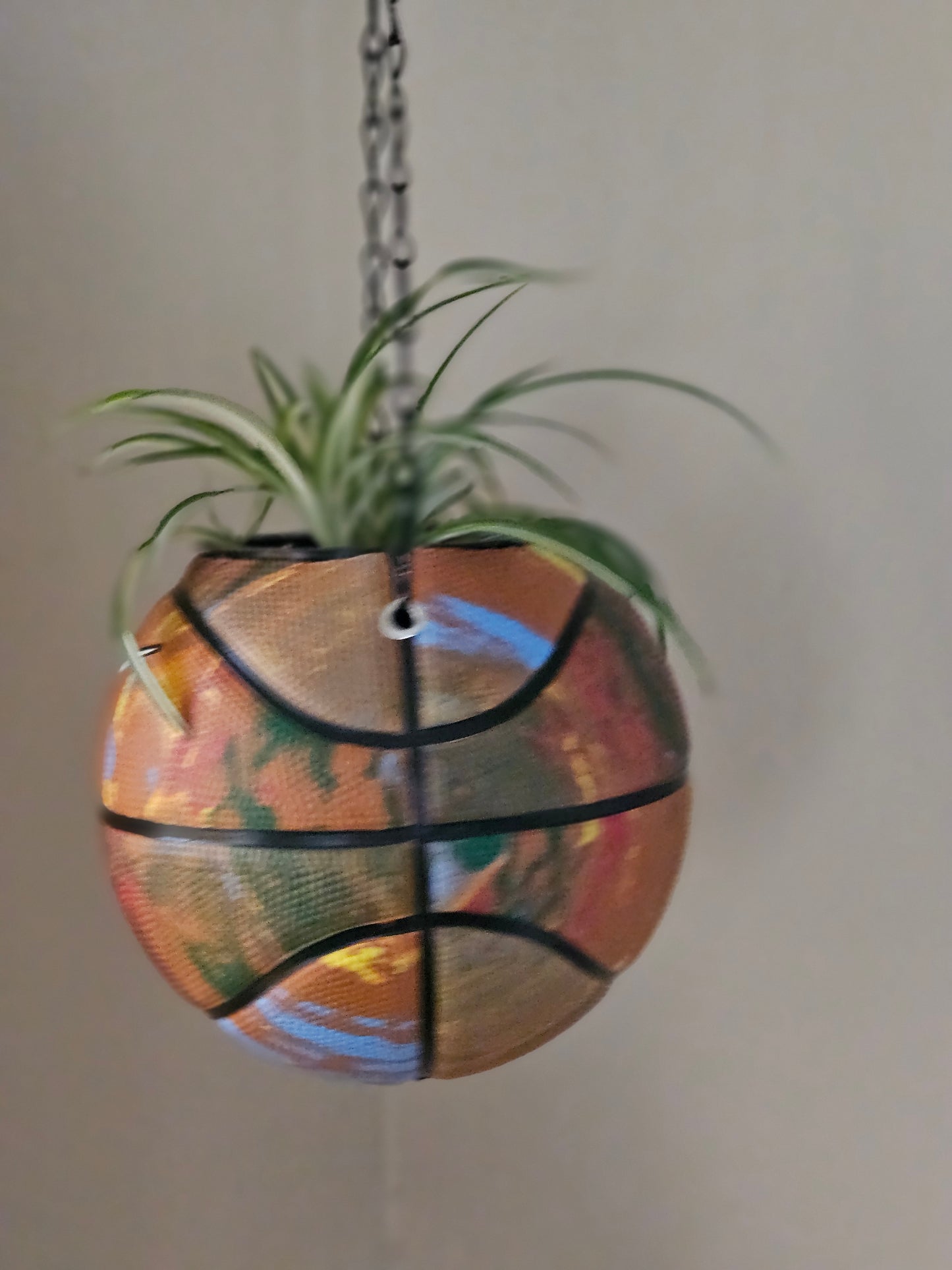 A Nike Swoosh Skills Mini Hanging  Basketball Planter