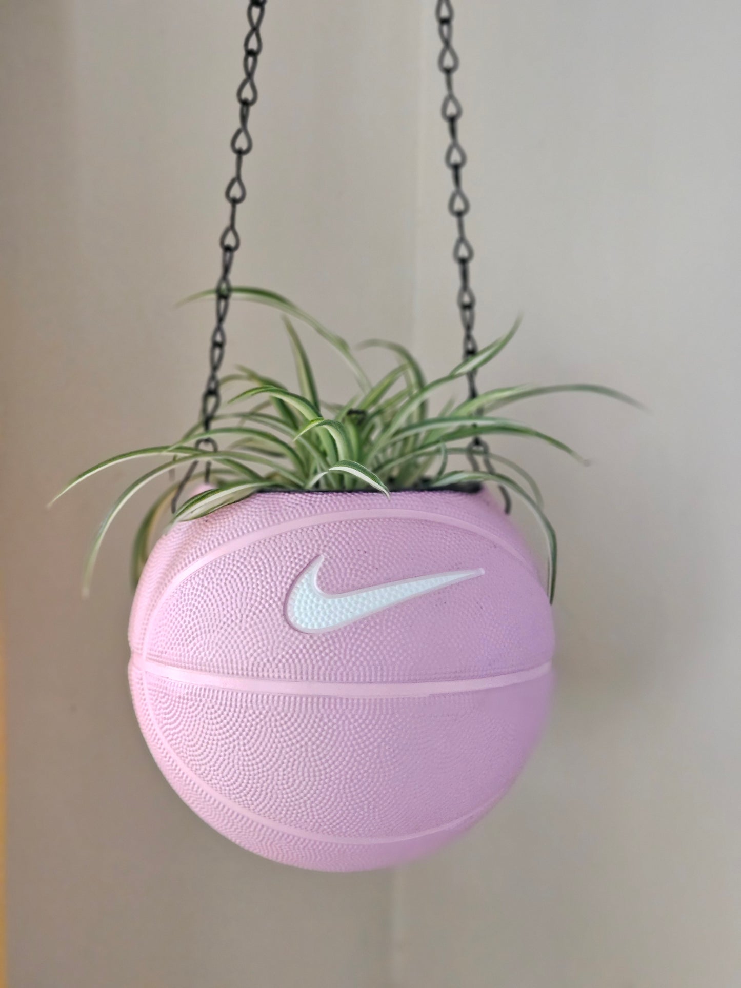 A Nike Swoosh Skills Mini Hanging  Basketball Planter