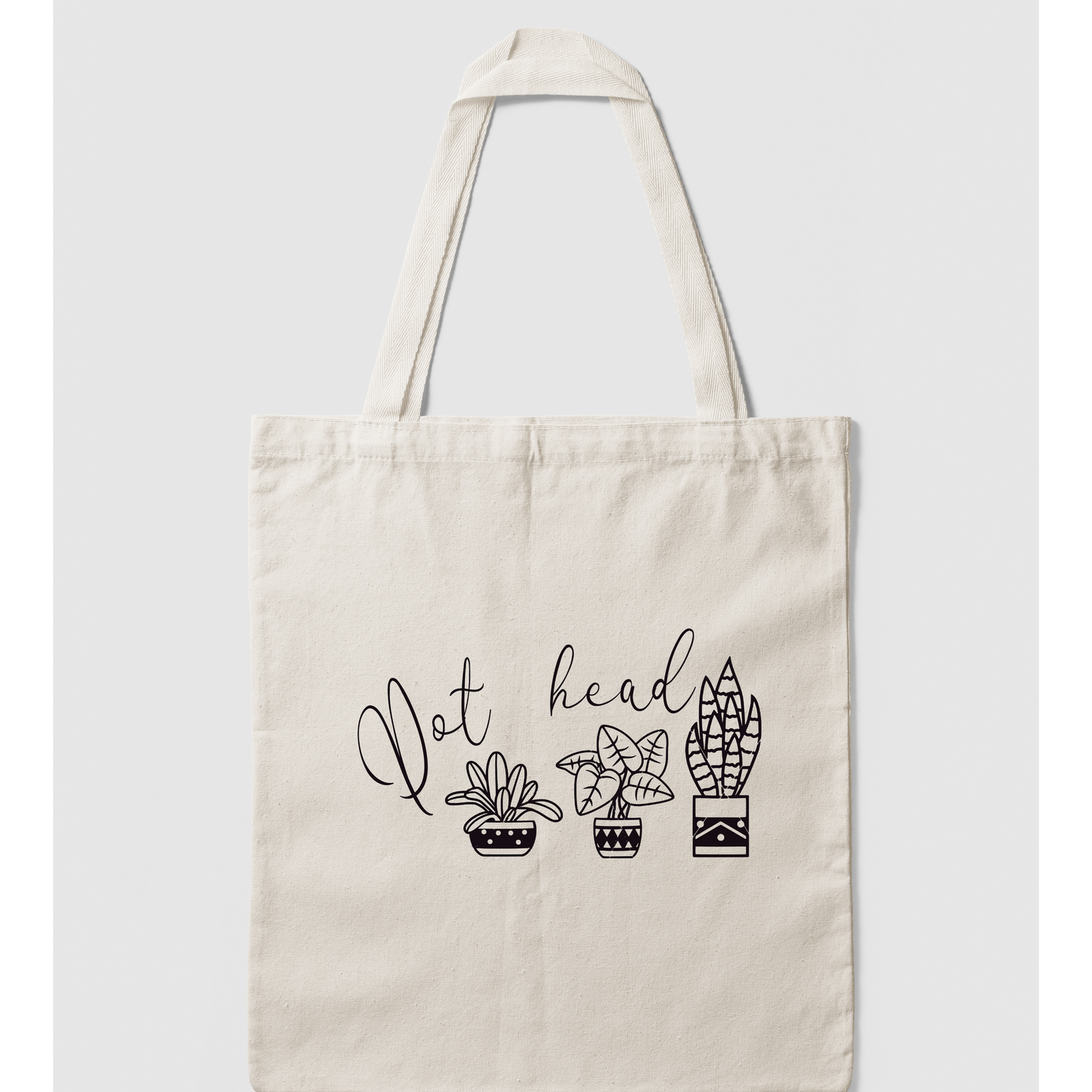 Grow With the Flow Reusable Canvas Tote Bag