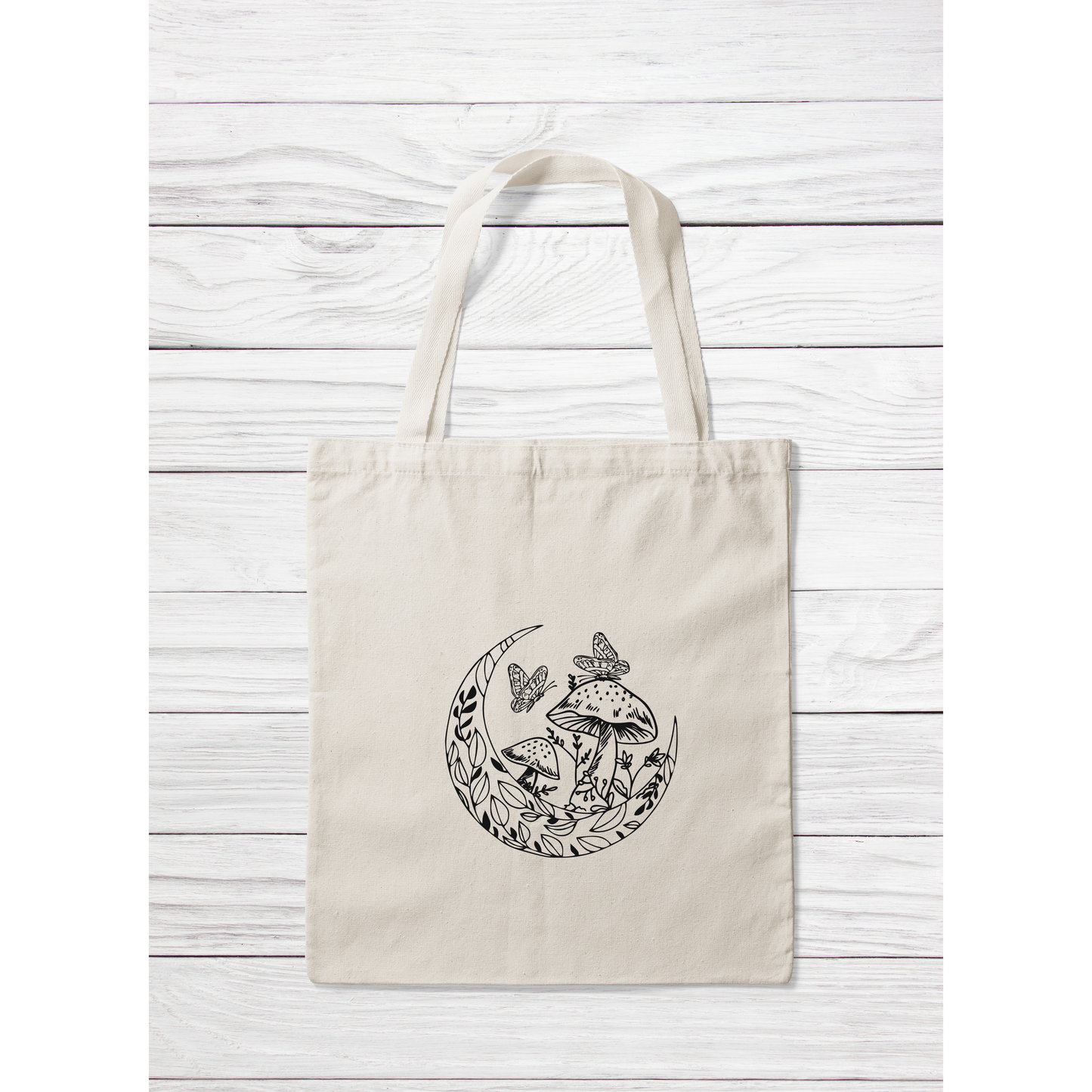 Grow With the Flow Reusable Canvas Tote Bag