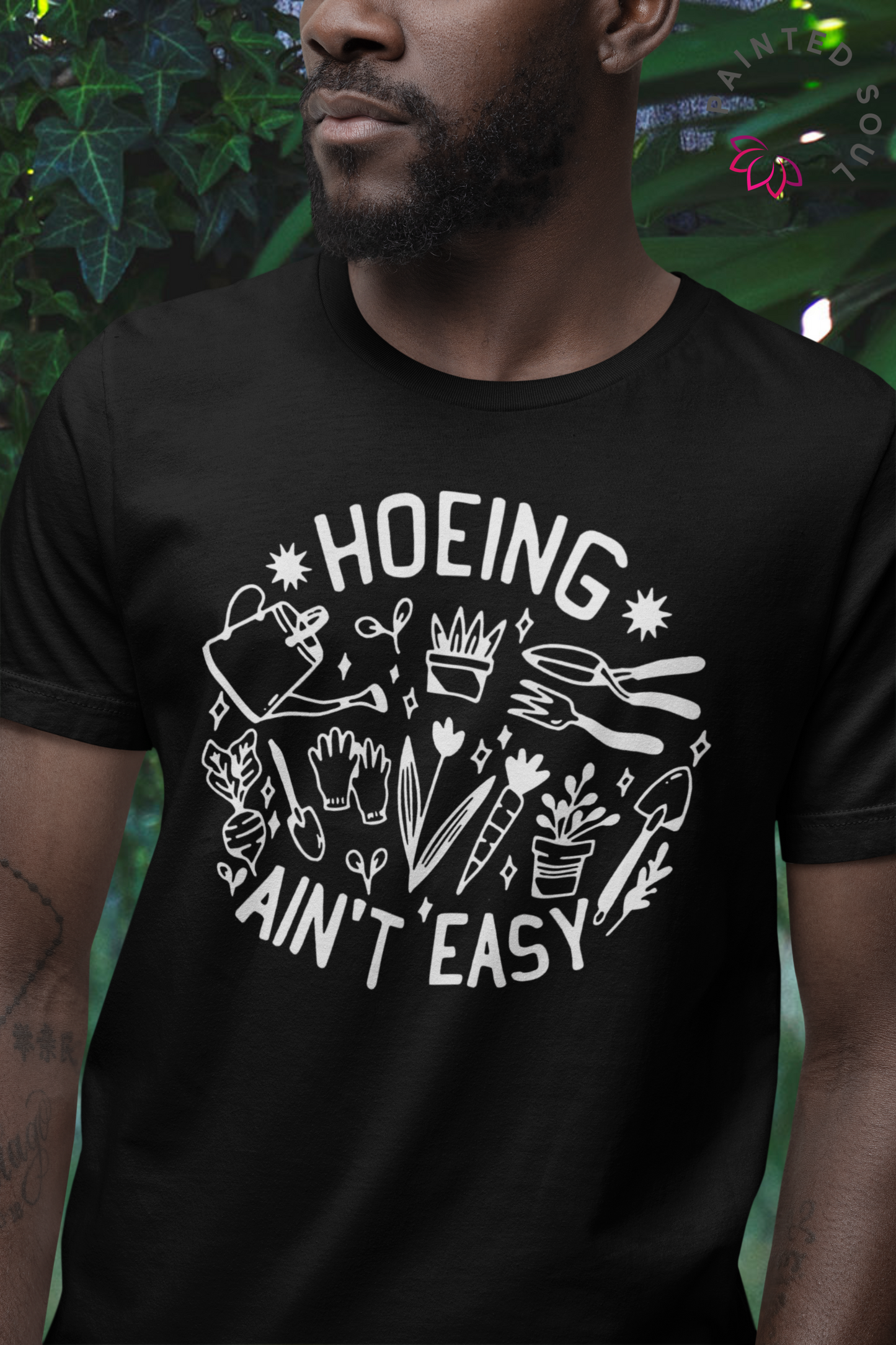 Hoeing Aint Easy Garden T Shirt