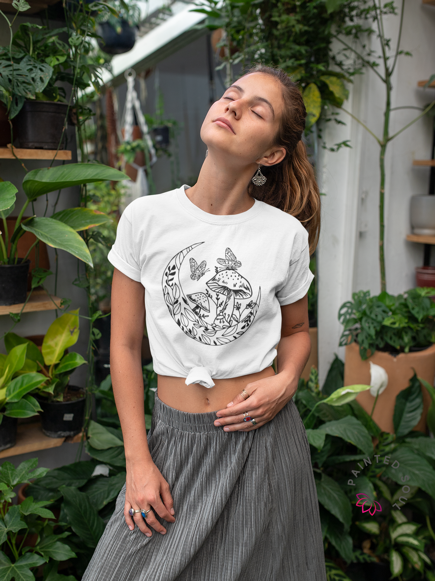 Moons, Shrooms and Plants T Shirt