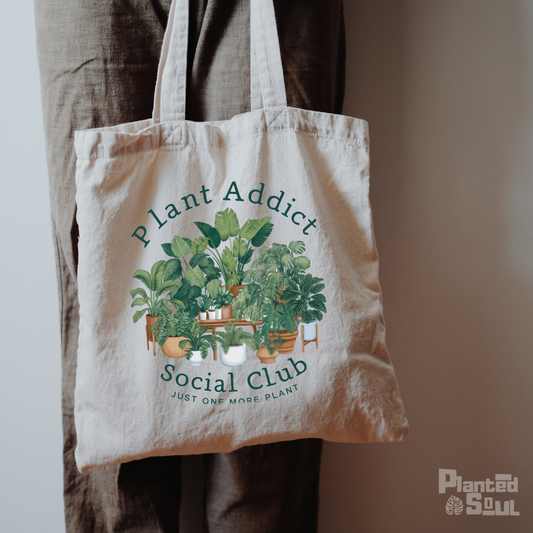 Plant Addict Social Club Tote Bag