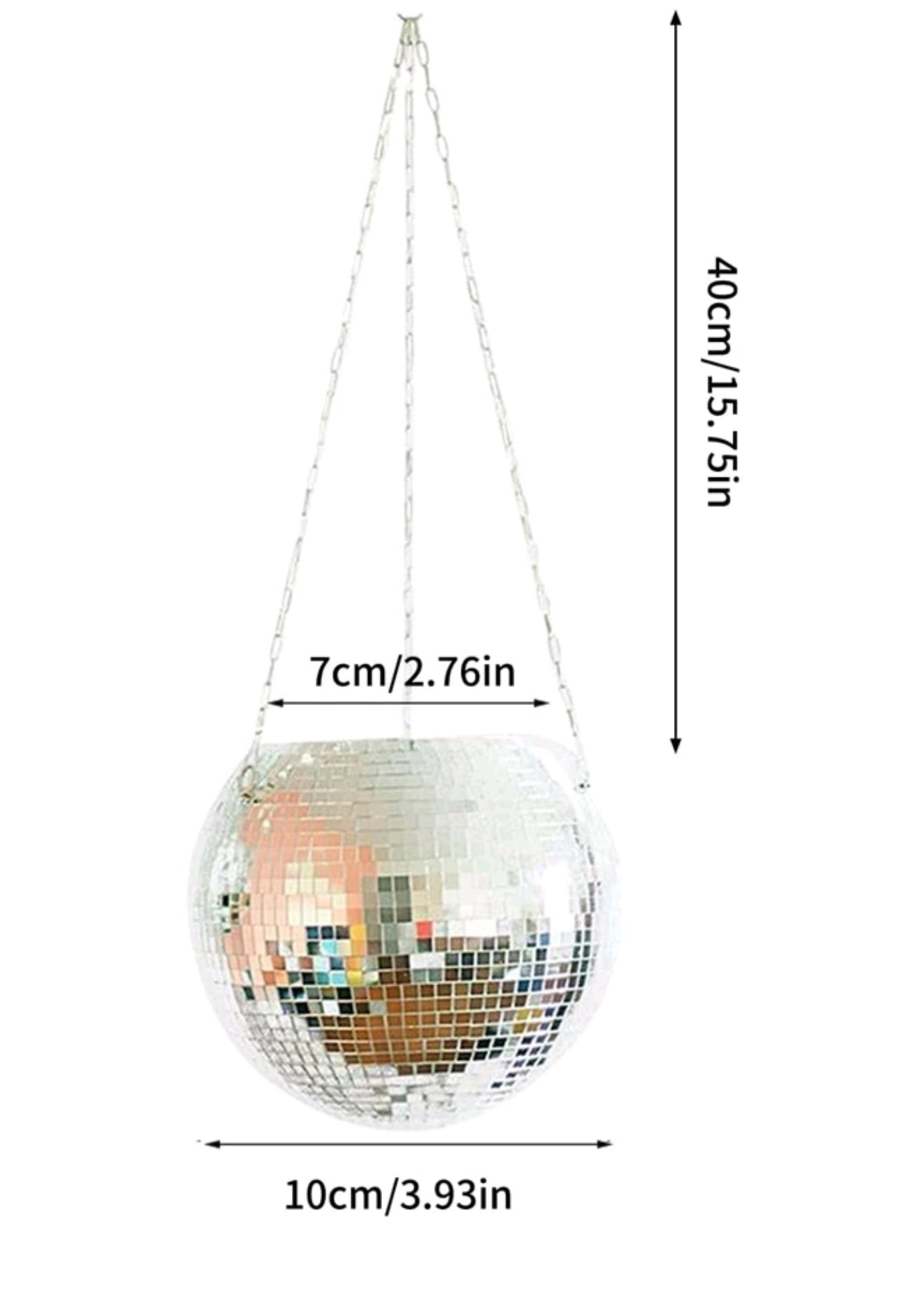 Disco Ball Hanging Planter